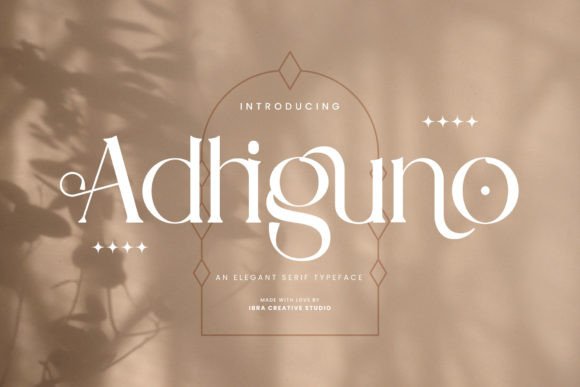 Adhiguno: A Sophisticated Serif Typeface for Modern Web Design