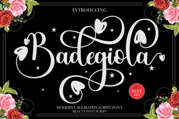 Badegiola: An Elegant Script Typeface for Branding