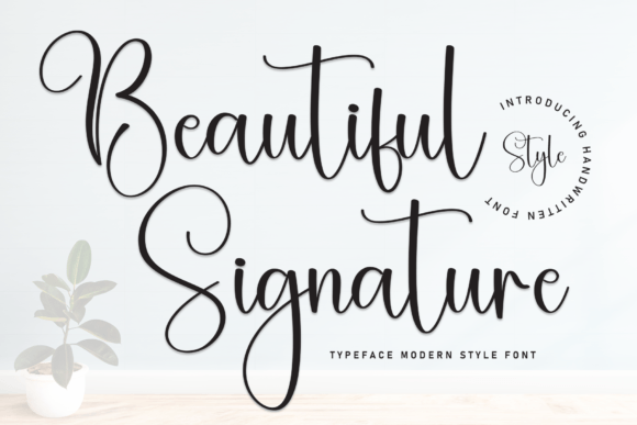 Beautyful Signature: A Stylish Script Font for Modern Web Design