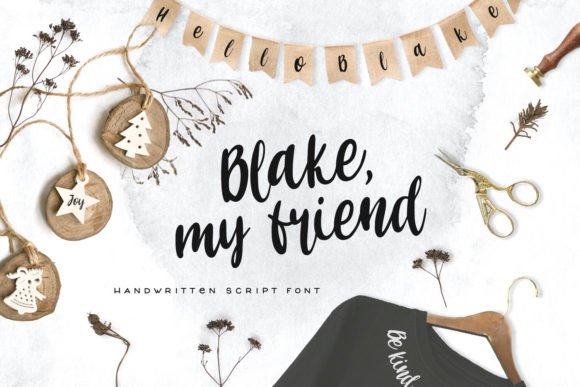 Blake My Friend: A Handwritten Typeface for Editorial Warmth