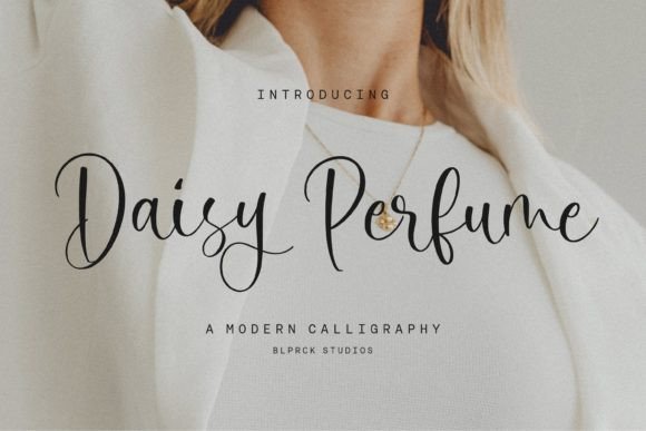 Daisy Perfume: A Modern Script Typeface for Editorial Design