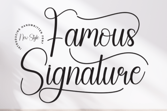 Elevate Your Campaigns with the Famous Signature Typeface