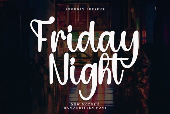 Friday Night Font for Web Design