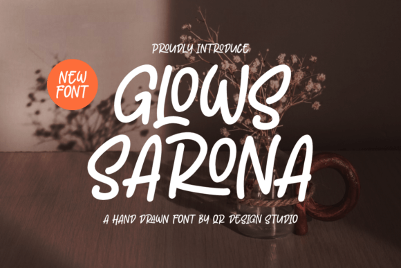 Glows Sarona: A Handwritten Font for Creative Makers