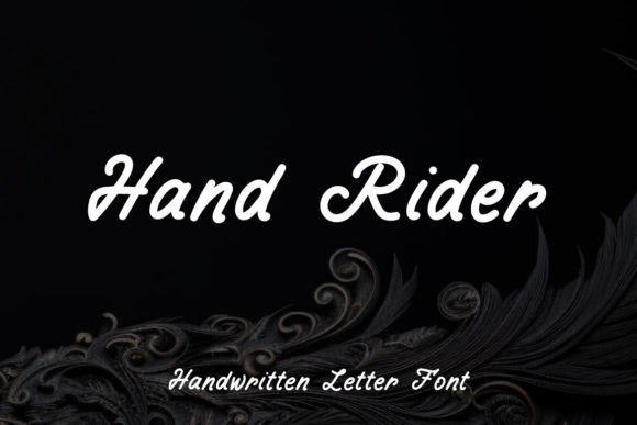 Hand Rider: A Warm, Contemporary Script Font