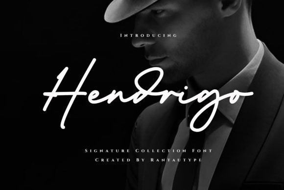 Hendrigo: A Modern Signature Typeface for Web Design