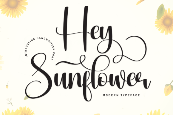 Hey Sunflower: A Handwritten Font for Warm Brand Identity