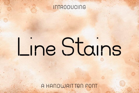 Line Stains: A Handwritten Typeface for Modern Editorial Design