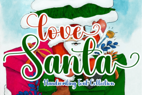 Love Santa: A Designer's Take on Festive Script Typography