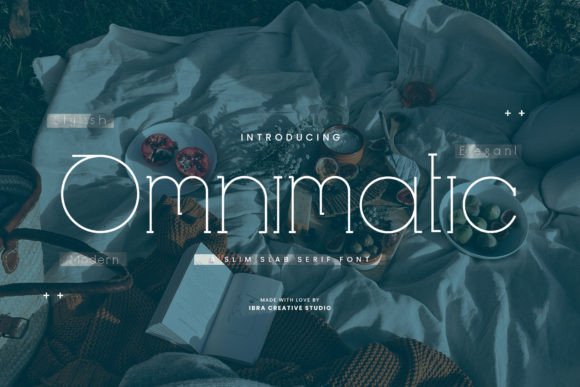 Omnimatic: A Slim Serif Typeface for Modern Editorial Design