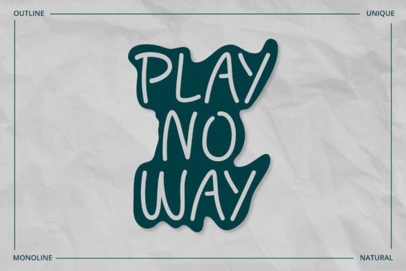 Playnoway Font: A Bold Script for Makers and Sellers