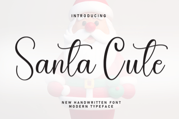Santa Cute Font: A Handwritten Typeface for Editorial Design