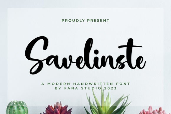 Savelinste: A Script Font for Creative Projects