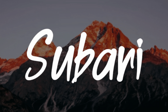 Subari: A Friendly Font for Bold Campaigns