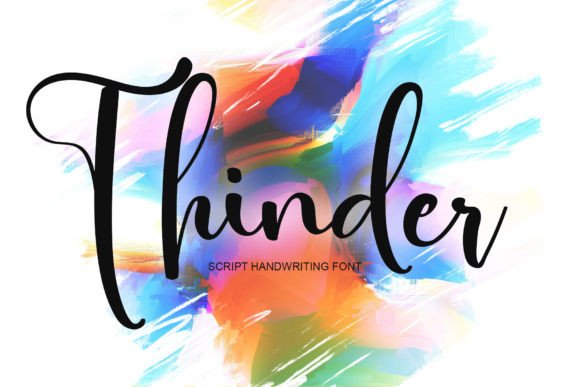 Thinder Review: A Bold Script for Modern Brand Identity